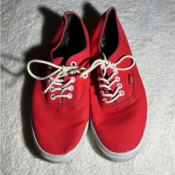 Vans Men Red Shoes Size 10 - Picture 1 of 5